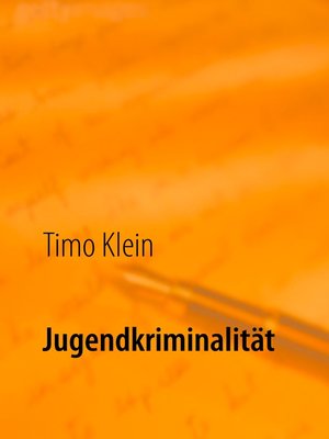 cover image of Jugendkriminalität